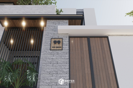 Biệt thự phố 2 tầng