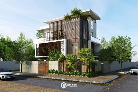 Biệt thự hiện đại 2 tầng