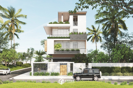 Biệt thự hiện đại 4 tầng