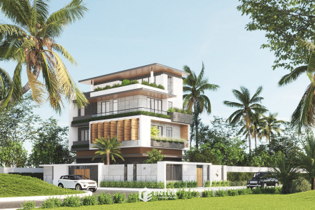 Biệt thự hiện đại 4 tầng