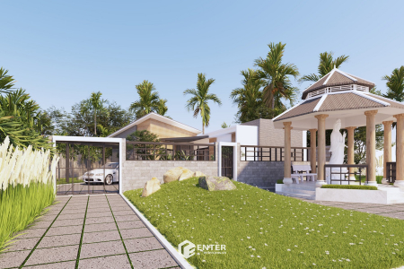 Biệt thự nhà vườn 1 tầng